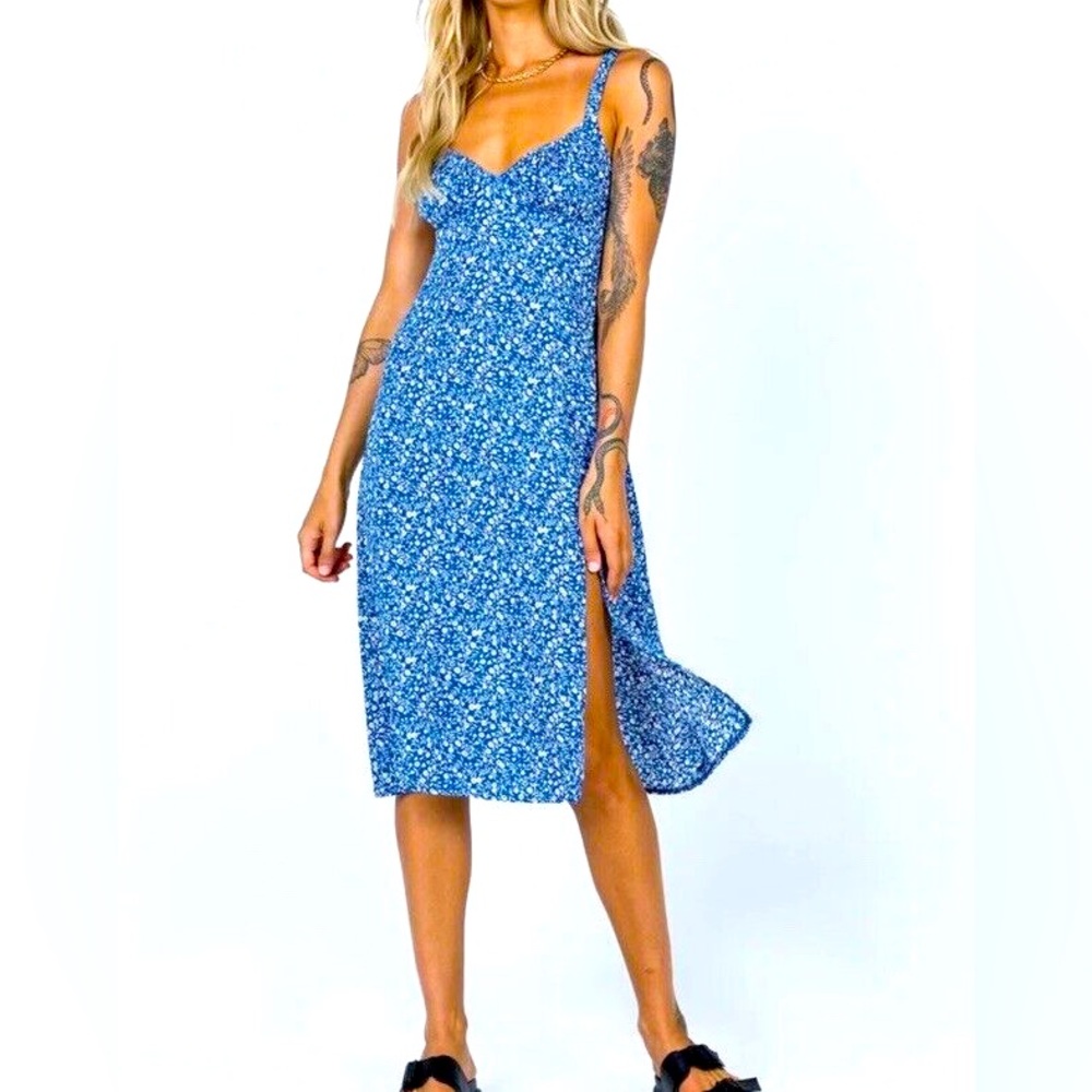 Princess Polly Size US 0 Blue Sundress
